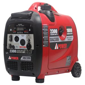 Restored A-iPower SUA2300i Ultra-Quiet 2300W Digital Inverter Generator with Mobility Kit (CARB Compliant) (Refurbished)