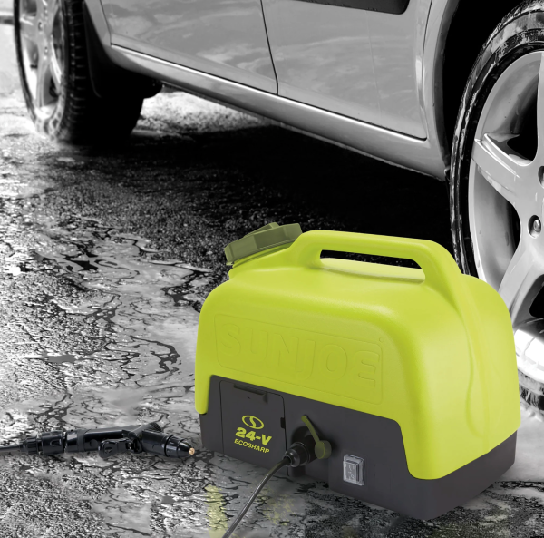 Restored Sun Joe WA24C-LTE | 24-Volt* | IONMAX Cordless Go-Anywhere Portable Sink/Shower Spray Washer Kit | 5 Gal | 116 PSI Max* | 1.5 GPM Max* | W/ 2.0Ah Battery + Charger (Refurbished) - Image 9