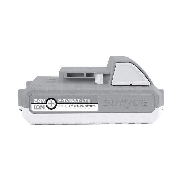 Restored Snow Joe + Sun Joe iON+ 24VBAT-LTE | EcoSharp LITE Lithium-Ion Battery | 24 Volt | 2.0 Ah (Refurbished) - Image 4