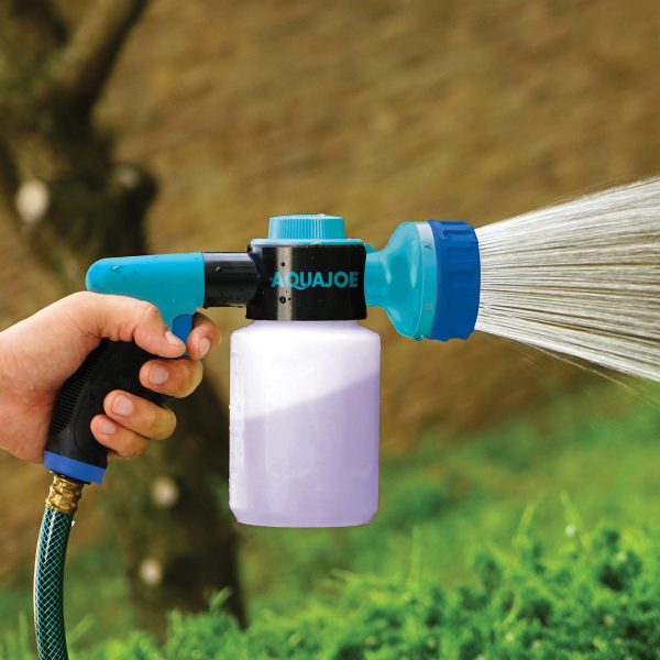 Restored Aqua Joe AJ-MSG-TND | Hose-Powered Multi Spray Gun | W/ Quick Change Soap to Water Dial | 7 Spray Patterns | Holds Up To 17 Fl Oz (Refurbished) - Image 4