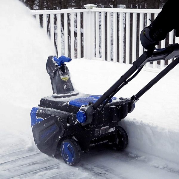 Restored Snow Joe iON100V-21SB | 100V Cordless Variable Speed Single Stage Snowblower Kit | 21-Inch | W/ 5.0-Ah Battery and Charger (Refurbished) - Image 9