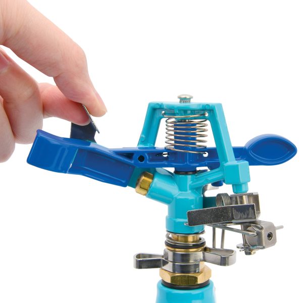 Restored Aqua Joe AJ-IS6WB Indestructible Series Metal Impulse Sprinkler w/Wheeled 6-Inch Base (Refurbished) - Image 7