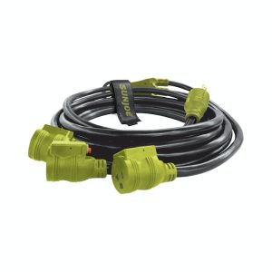 Restored Scratch and Dent Sun Joe SJG-EXT2510-3WAY Generator Series 3 Outlet Power Cord | 25-Foot | 10/3-Gauge | 3750 watts (Refurbished)