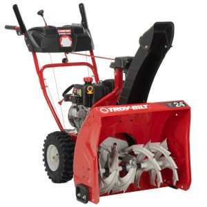 Restored Troy-Bilt Storm 2420 Two- Stage Gas Snow Blower | 24 in. | 208 cc | Electric Start | Self Propelled (Refurbished)
