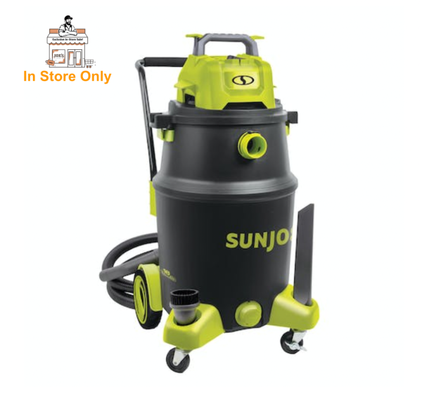 Restored Sun Joe SWD16000 | In-Store Exclusive | HEPA Filtration Wet/Dry Shop Vacuum w/ Cleaning Attachments | 16-Gal | 1200-Watt | 6.5 Peak HP | For Home, Workshops, Pet hair & Auto Use (Refurbished)