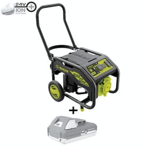 Restored Sun Joe SJG4100LP-BDL Portable Propane Generator W/ Extension Cord | 4100 Starting Watt | 3300 Running Watt | W/ 2.0-Ah Battery + Charger (Refurbished)