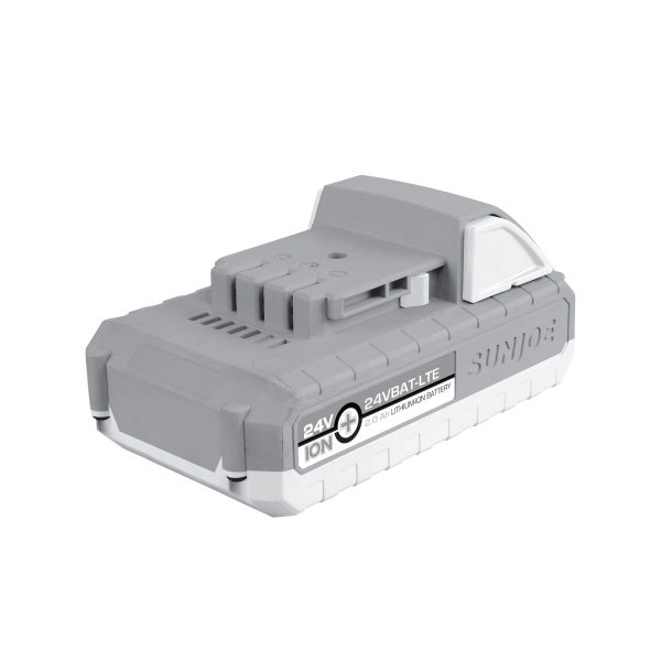 Restored Snow Joe + Sun Joe iON+ 24VBAT-LTE | EcoSharp LITE Lithium-Ion Battery | 24 Volt | 2.0 Ah (Refurbished) - Image 2