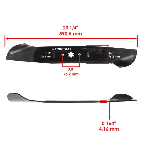 MTD 742-04290A Blade (942-04290A) | Compatible With MTD 942-04244A 94204290 74204290 742-04290 742-04290A 94204244 - Image 2