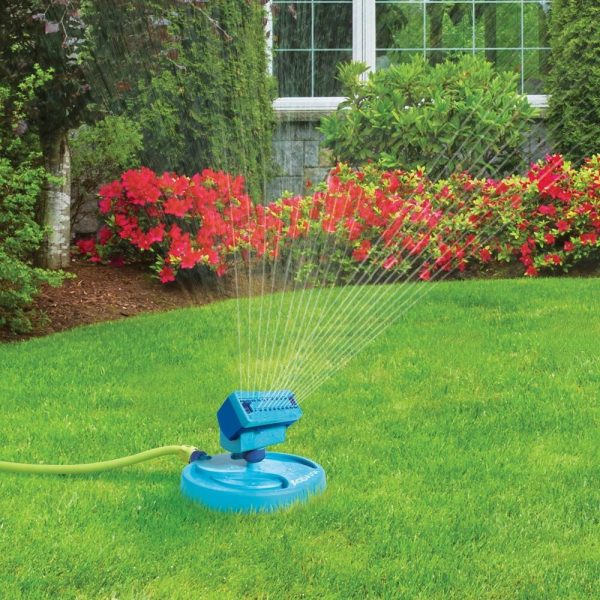 Restored Aqua Joe 20-Nozzle Max Coverage Adjustable Gear Driven Oscillating Sprinkler on Sled Base (6-Pieces Display) (Refurbished) - Image 9