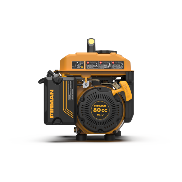Firman P01001 1300/1050 Watt Recoil Start Gas Portable Generator CARB and cETL Cert, Black [Remanufactured] - Image 5