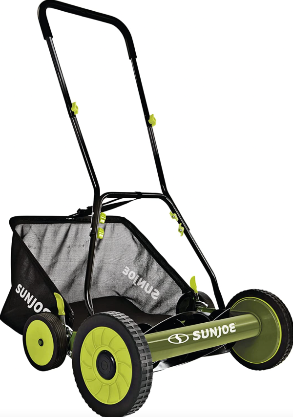 Restored Sun Joe MJ502M | In-Store Exclusive | Manual Reel Mower W/ Grass Catcher | 20-inch | 9-Position Refurbished - Image 3
