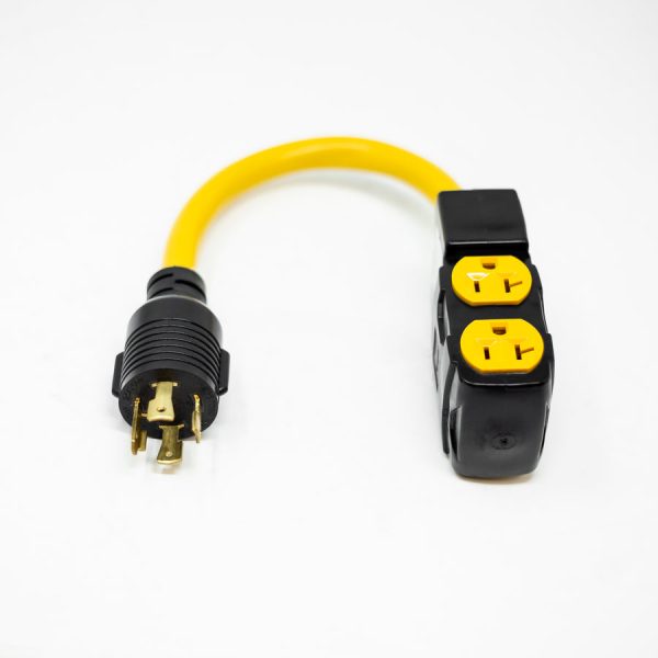 Firman 1160 | Heavy Duty Short Generator Power Cord | L14-30P to (4) 5-20R (Opened Box) - Image 2