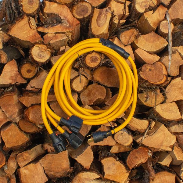 Firman 1105 | Generator Power Extension Cord | L5-30P to 3x5-20R | 30 Amp (Opened Box) - Image 3