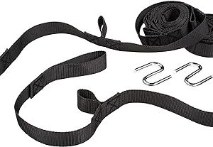 Bliss Hammocks Multi-loop Hammock Tree Strap Suspension System | Adjustable Tree Straps & "S" Hooks Included