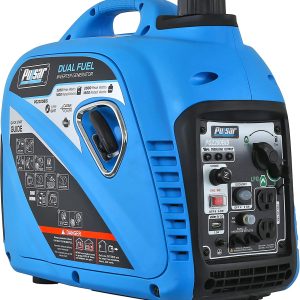 Restored Pulsar 2,200W Portable Dual Fuel Quiet Inverter Generator with USB Outlet & Parallel Capability, CARB Compliant, PG2200BiS (Refurbished)