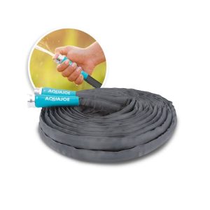 Restored Aqua Joe AJFJH50-58-PRO Ultra Flexible Kink Free Fiberjacket Garden Hose | 50-Foot | Metal Fittings (Refurbished)