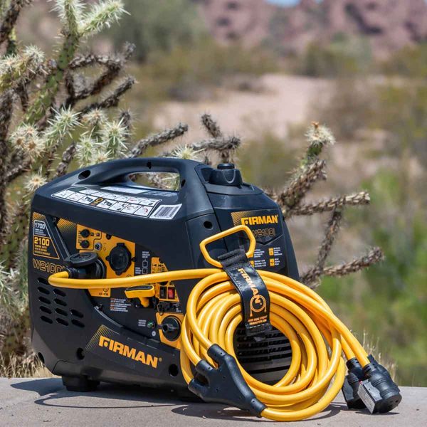 Firman 1105 | Generator Power Extension Cord | L5-30P to 3x5-20R | 30 Amp (Opened Box) - Image 2