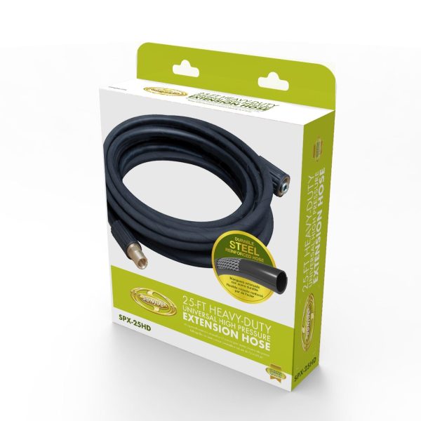 Restored Sun Joe SPX-25HD | 25-ft Universal Heavy-Duty Pressure Washer Extension Hose | For SPX Series and Others | Black (Refurbished) - Image 2
