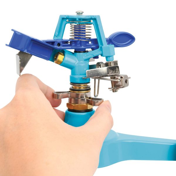 Restored Aqua Joe AJ-IS6WB Indestructible Series Metal Impulse Sprinkler w/Wheeled 6-Inch Base (Refurbished) - Image 5