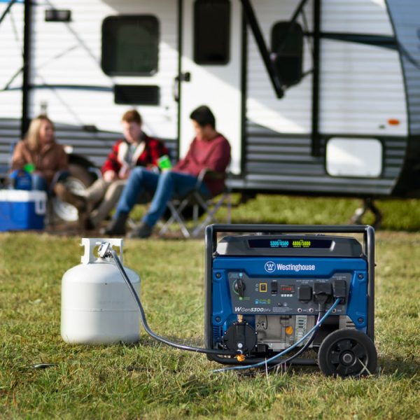 Restored Scratch and Dent Westinghouse WGen5300DFv Dual Fuel Portable Generator with Volt Switch Selector (Refurbished) - Image 2