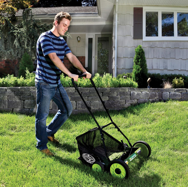 Restored Sun Joe MJ502M | In-Store Exclusive | Manual Reel Mower W/ Grass Catcher | 20-inch | 9-Position Refurbished - Image 5