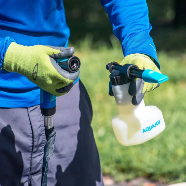 Restored Aqua Joe AJ-SPXN 2-in-1 Hose-Powered Adjustable Foam Cannon Spray Gun Blaster with Spray Wash Quick-Connect to Any Garden Hose (Refurbished) - Image 7