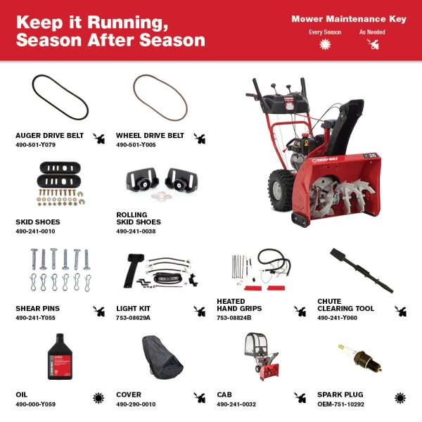Troy-Bilt Storm 2600 | 26 in. | 208 cc Self Propelled Two- Stage Gas Snow Blower | Electric Start - Image 9
