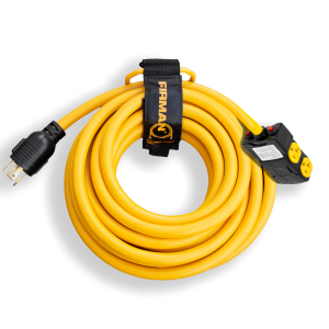 Firman 1195 | Heavy Duty Generator Power Extension Cord | L14-30P To (4) 5-20R | 25 Feet (Used - Good Condition)